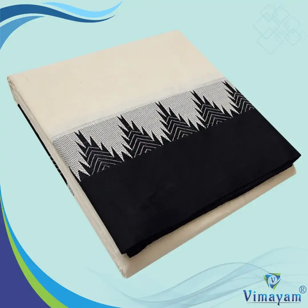 black border thalampoo dhoti Premium quality - Vimayam Dhoties