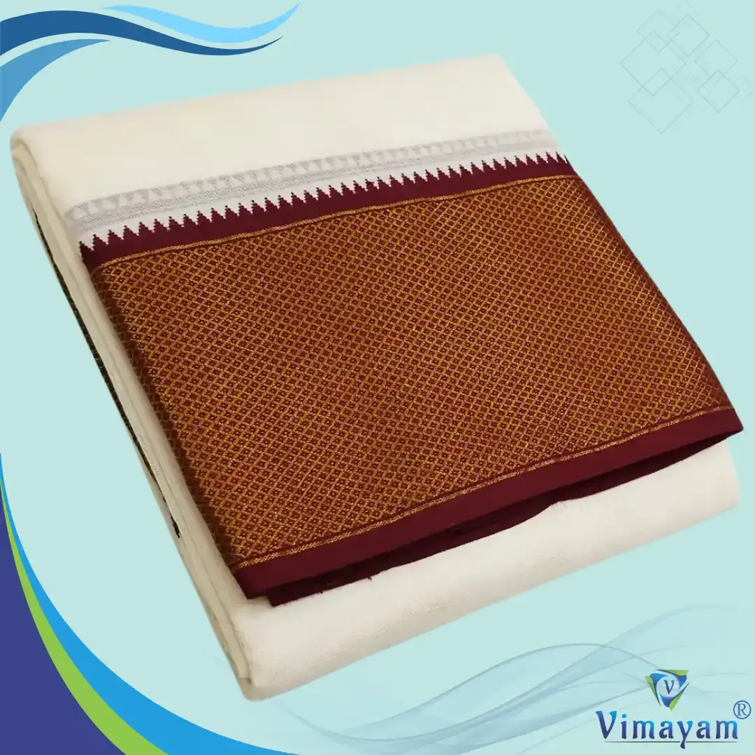 Pure cotton mayilkan dhoti 32 kan dhoti
