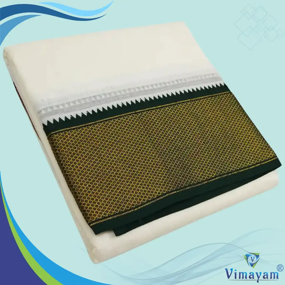 Pure cotton mayilkan dhoti 24 kan dhoti