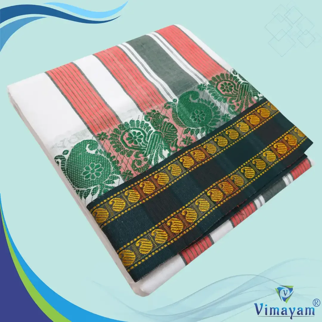 Tower peacock vaishnava dhoti special quality - Vimayam Dhoties