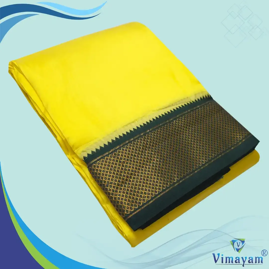 Lemon yellow colour mayilkan premium quality 13 Kan - Assorted