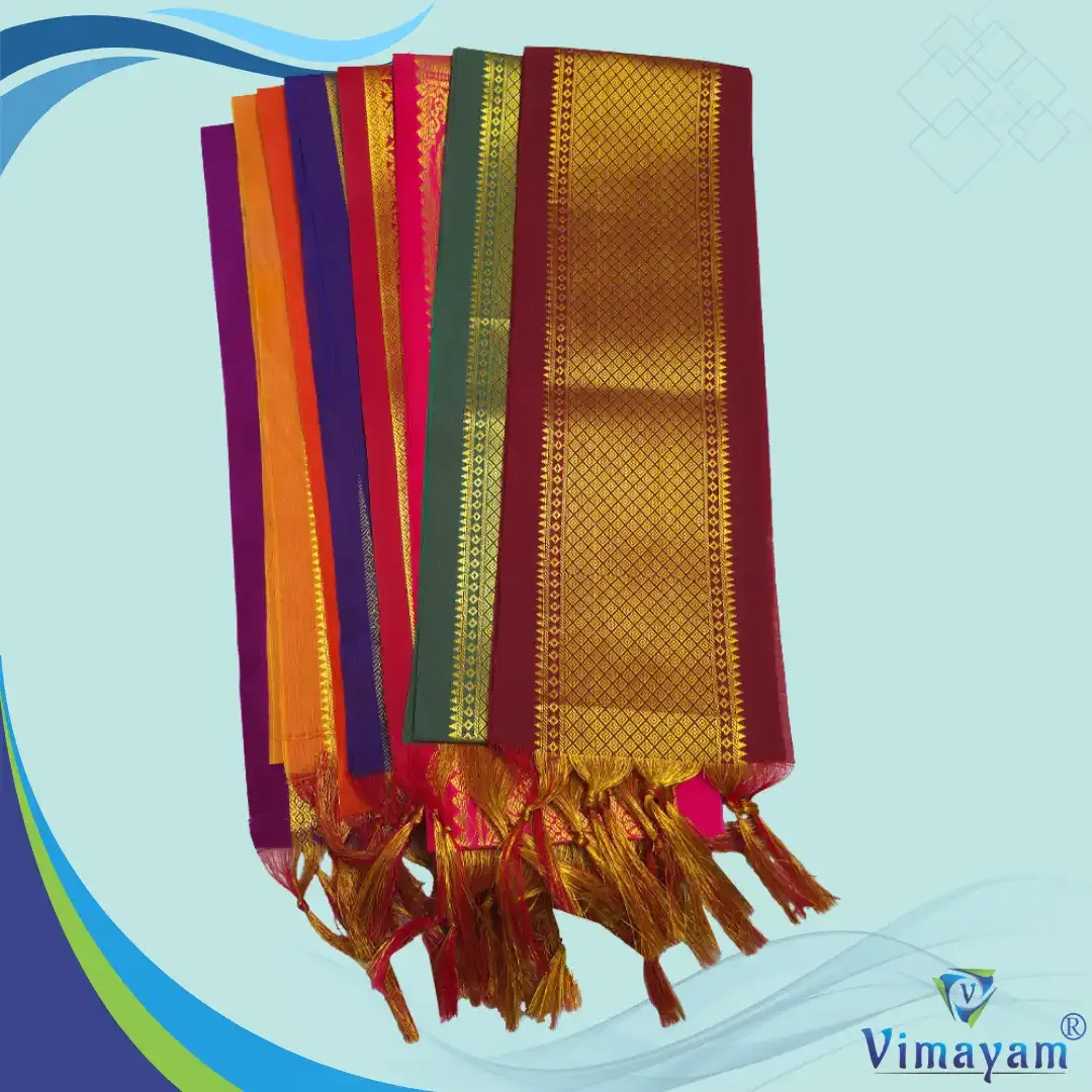 Flower design malai - Vimayam Dhoties