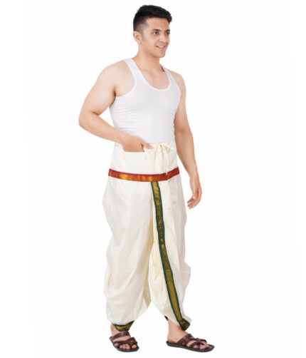 MayilKan Readymade Panjagajam Pocket Dhoti