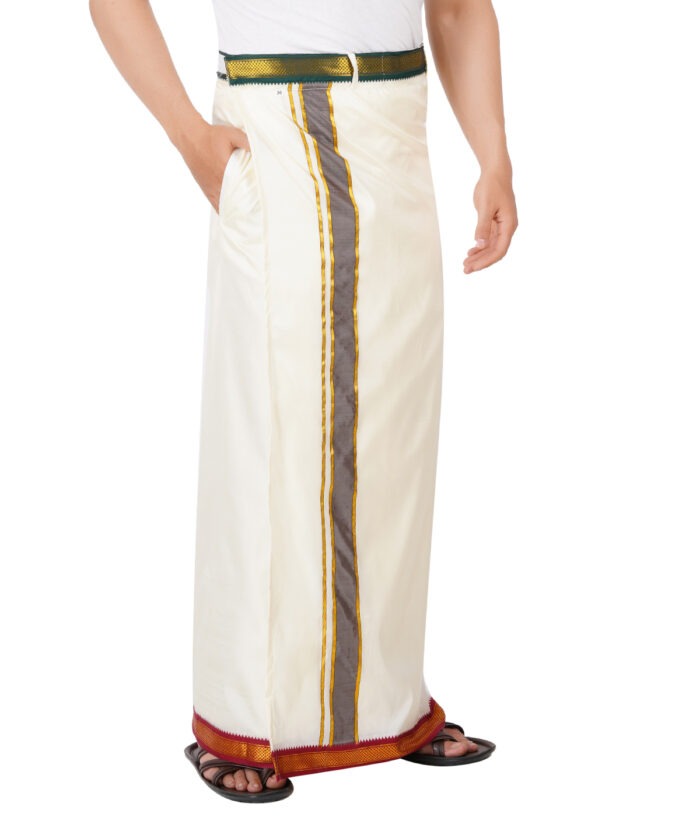 MayilKan Readymade Velkaro Pocket Dhoti - Image 2