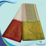 Peacock Designed Jaquad 10" Border Best Quality Dhoti - Image 2