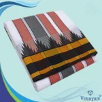 Black Border Seer Special Zarigai White Vaishnava Dhoties 9X5