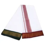 10 Kan MayilKan Border White Dhoti - Image 2