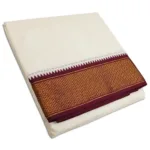 16 Kan MayilKan Border Half White Dhoti