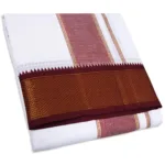 16 Kan MayilKan Border White Dhoti