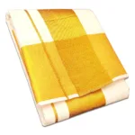 5 Inch Golden Zari Border Half White Dhoti