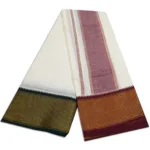 24 Kan MayilKan Border Half White Dhoti - Image 2