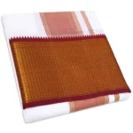 32 Kan MayilKan Border White Dhoti - Image 3