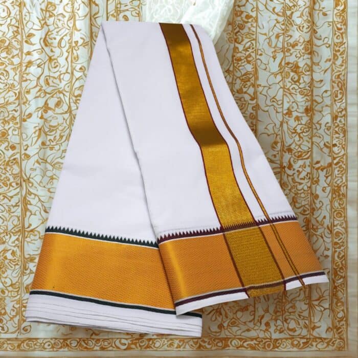 Zarigai Mokku Border Pure Cotton Special Quality - Image 2