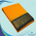 Light Orange Colour Art Silk MayilKan Colour Dhoti