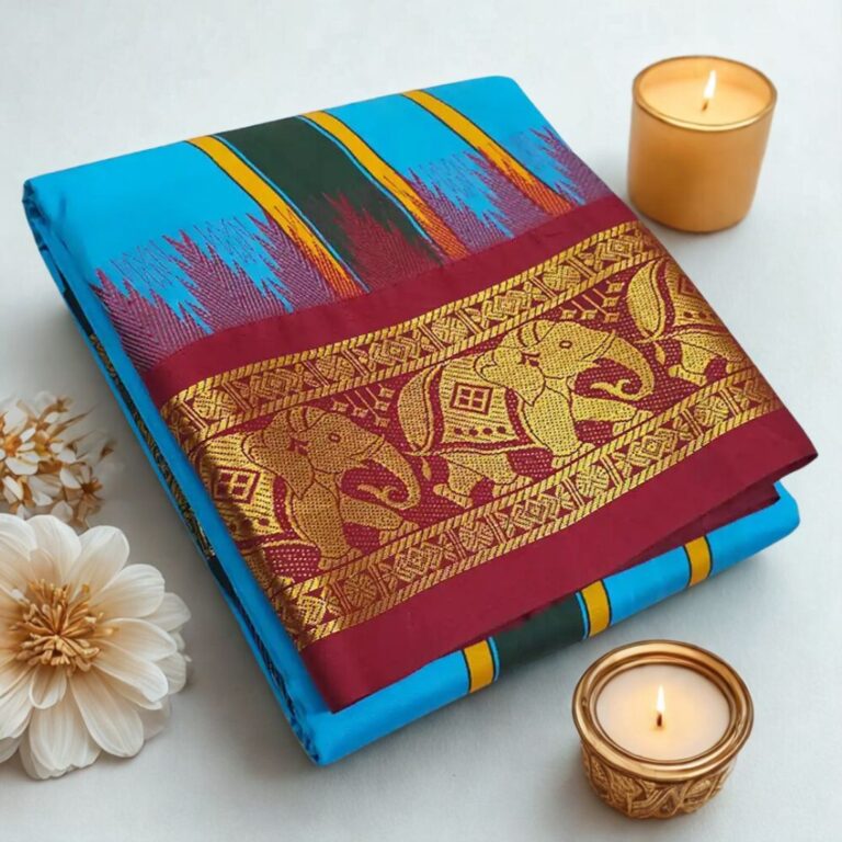 Anandha Blue Color Karishma