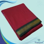 Maroon Colour art Silk MayilKan Colour Dhoti