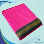 Queen Rose Colour art Silk MayilKan Colour Dhoti