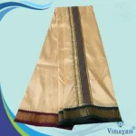 Beige Colour art Silk MayilKan Colour Dhoti - Image 2