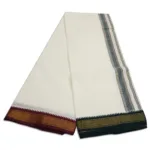 5 Kan MayilKan Border Half White Dhoti - Image 2
