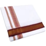 5 Kan MayilKan Border White Dhoti
