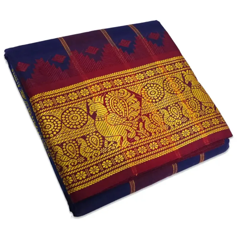 Blue Colour dhoti 8 inch