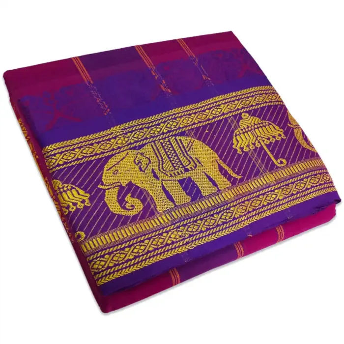 Purple Colour Dhoti