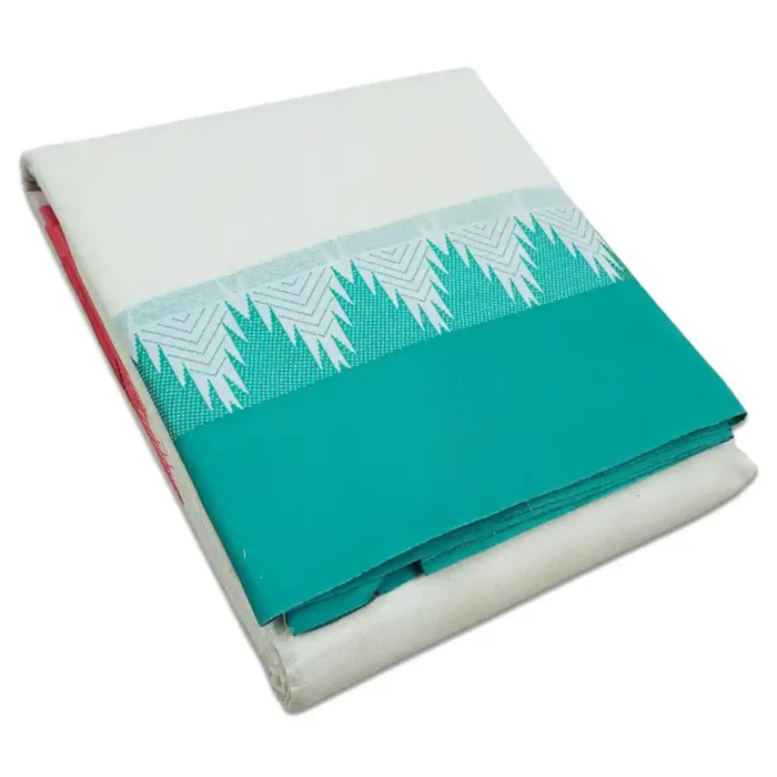 Double Color 4 Inch Fancy Temple Border Dhoties - Image 1