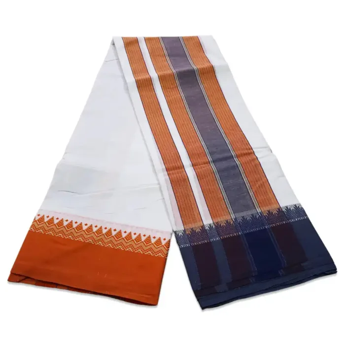 Bavanji Mokku White Vaishnava Dhoties 9X5 - Image 3