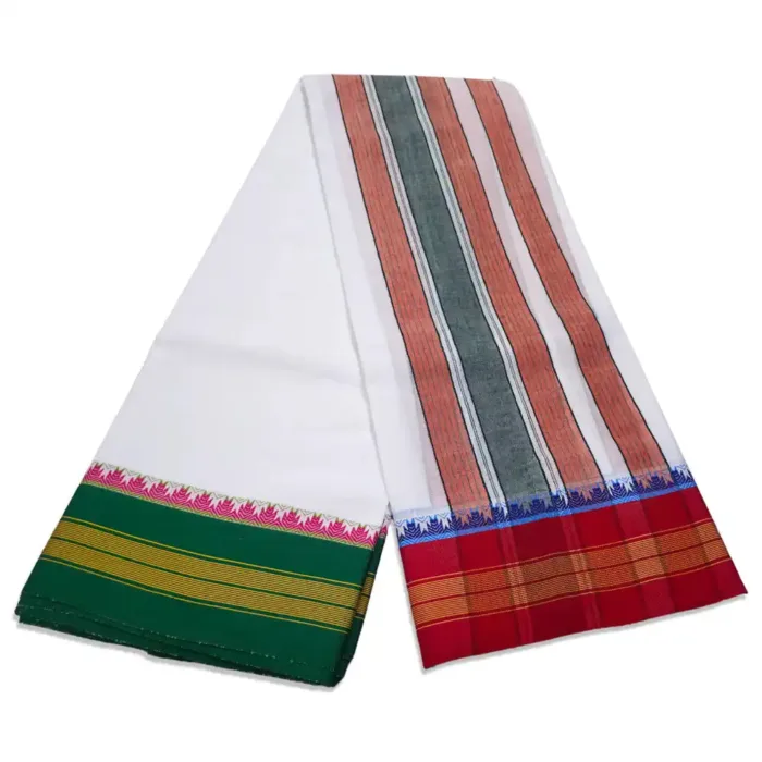 Bavanji Seer White Vaishnava Dhoties 9X5 - Image 2