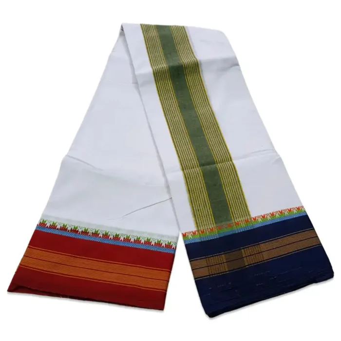 Bavanji Seer White Vaishnava Dhoties 9X5 - Image 3