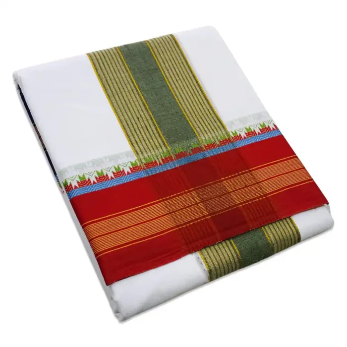 Bavanji Seer White Vaishnava Dhoties 9X5 - Image 4