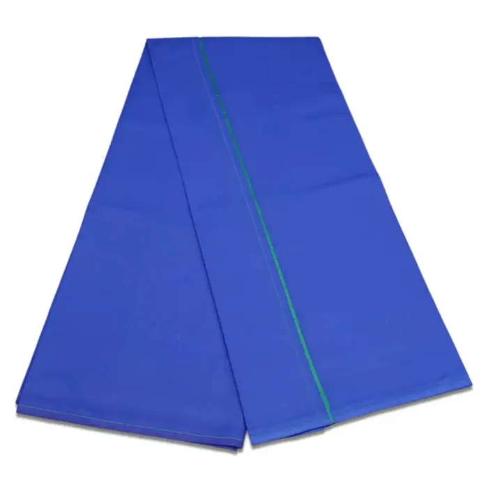 Blue Color Mild Border Cotton Lungi/Dhoti - Image 2