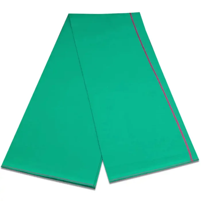 Green Color Mild Border Cotton Lungi/Dhoti - Image 2