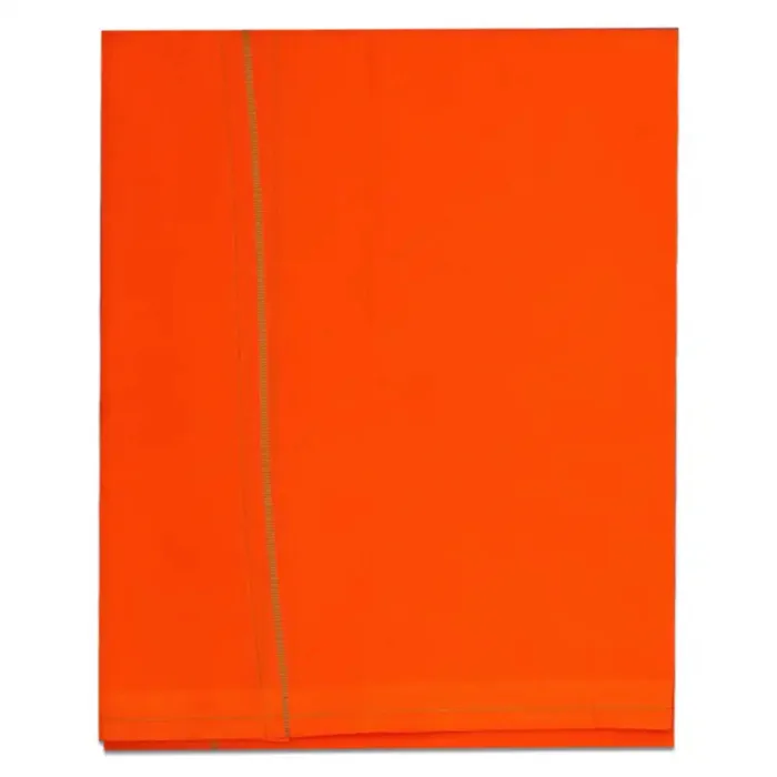 Orange Color Mild Border Cotton Lungi/Dhoti - Image 1