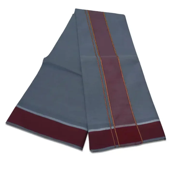 Grey Colour Dhoti 2 Inch Gundanji Fine Quality - Image 2