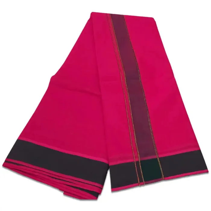 Queen Rose Colour Dhoti 2 Inch Gundanji Fine Quality - Image 2