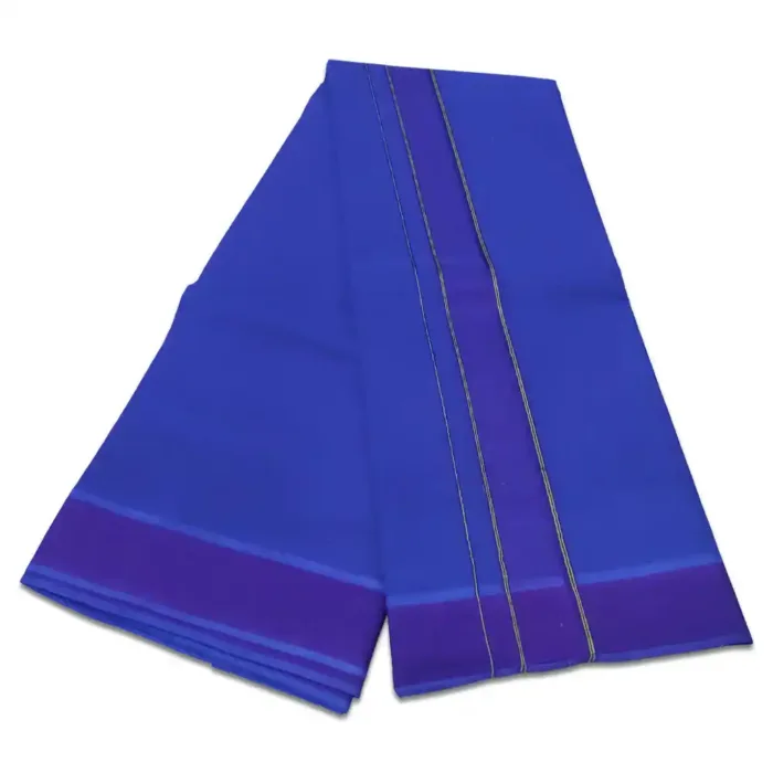 Blue Colour Dhoti 2 Inch Gundanji Fine Quality - Image 2