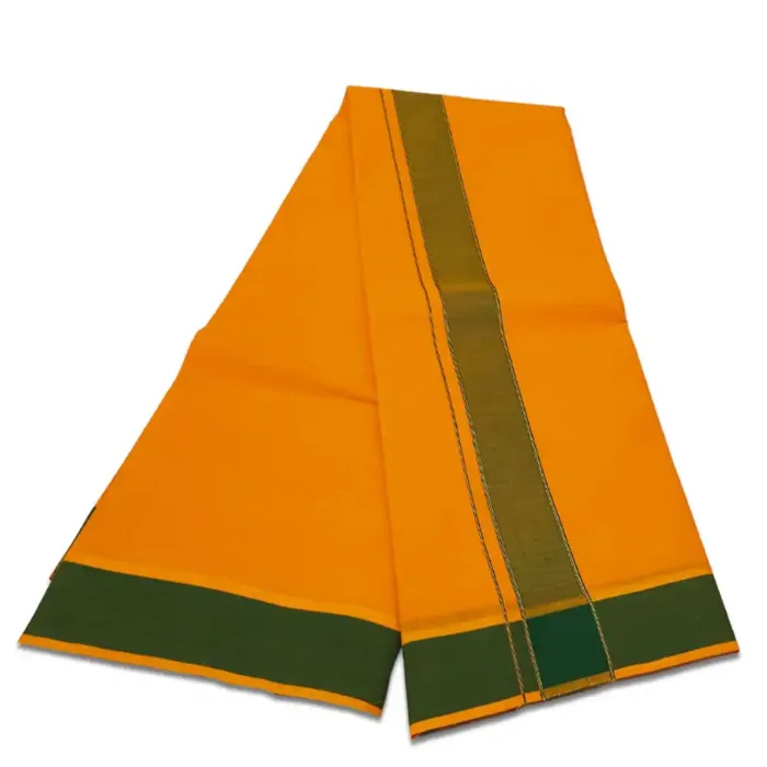 Mango Colour Dhoti 2 Inch Gundanji Fine Quality - Image 2