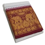 Elephant Designed 10" Border Dhoti