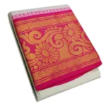 Flower Designed 10" Border Dhoti