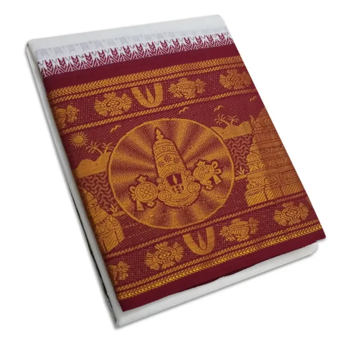 Thiruman Designed 10" Border Dhoti - Image 1
