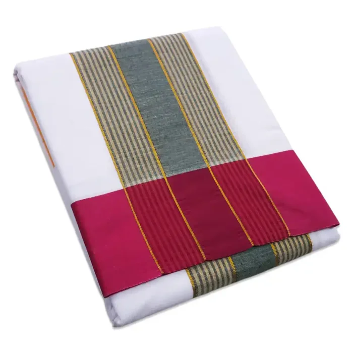 Bavanji Zarigai White Vaishnava Dhoties 9X5 - Image 4