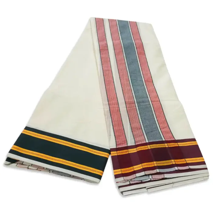 DoublePet Half White Vaishnava Dhoties - Image 2