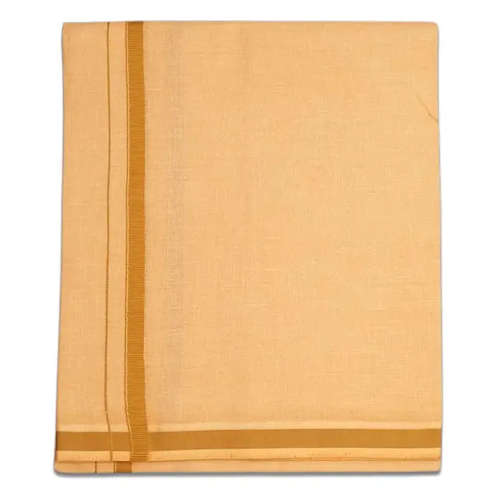 Biscuit Color Gundanji Cotton Lungi/Dhoti - Image 1