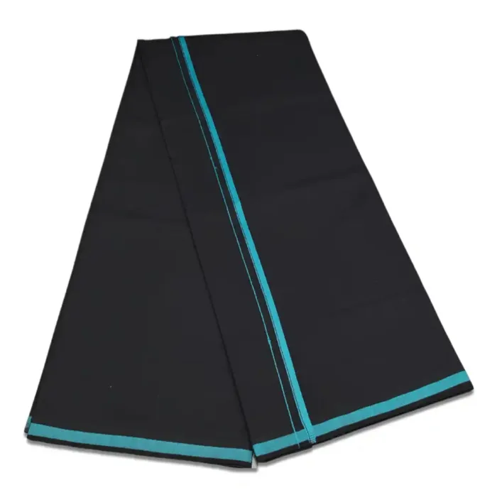 Black Color Gundanji Cotton Lungi/Dhoti - Image 2