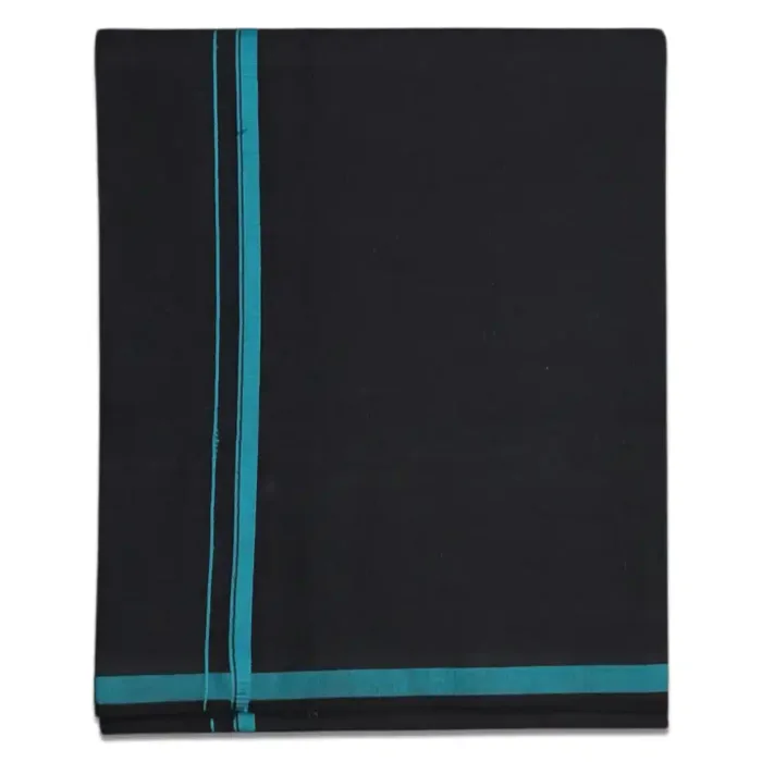 Black Color Gundanji Cotton Lungi/Dhoti - Image 1