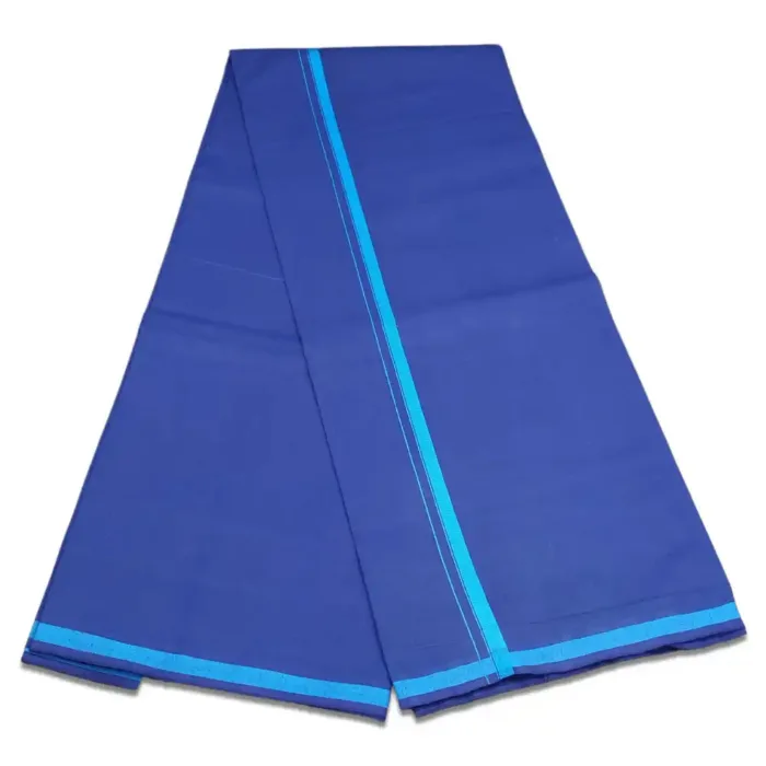 Blue Color Gundanji Cotton Lungi/Dhoti - Image 2