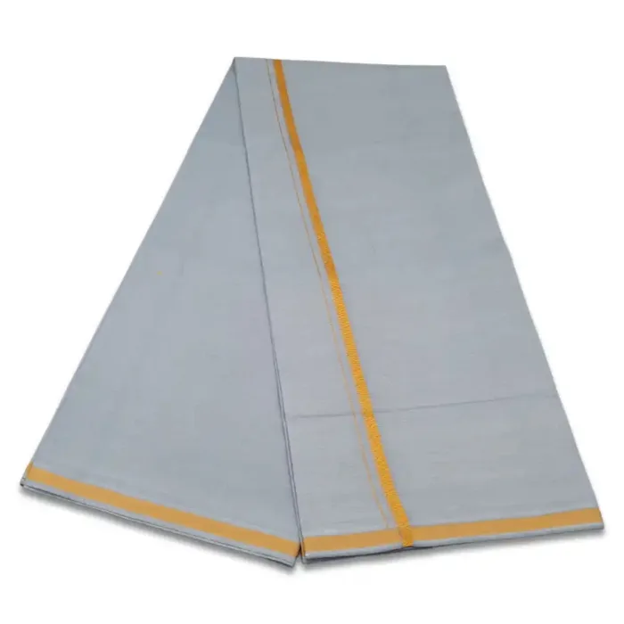 Grey Color Gundanji Cotton Lungi/Dhoti - Image 2