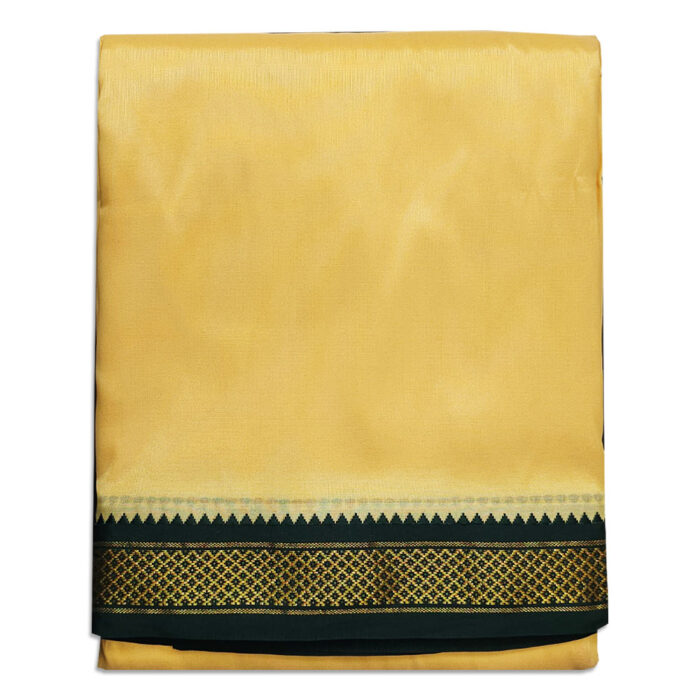 Sandal Colour art Silk MayilKan Colour Dhoti - Image 1