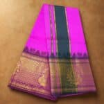 Pink Colour Karishma Soft Silk 9 Inch Border Premium Quality Dhoti - Image 2